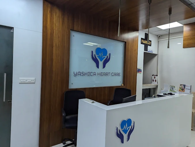 Yashica Heart Care Centre reception desk